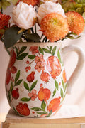 Pomegranate cement pitcher