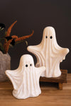 Cement Halloween Ghosts, Set of 2 – Modern Ghost Figures