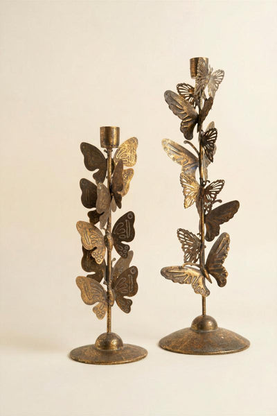 Butterfly taper candle holders dimensions
