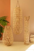 Willow lantern woven lattice detail