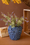 Ceramic Blueberries Vase – Glazed Sculptural Fruit Bud Vase for Kitchen & Table