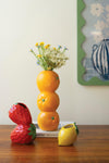 Ceramic Fruit Bud Vases, Set of 3 – Orange, Strawberry & Lemon