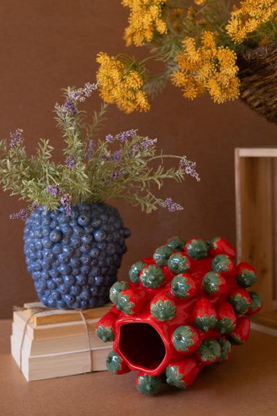 Strawberry vase alternate view