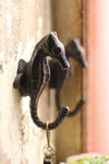 Cast Iron Seahorse Wall Hook – Coastal Key & Towel Holder