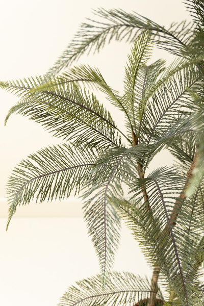 Faux palm frond detail
