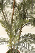 Faux palm pot detail