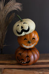 Painted Metal Stacking Jack-O-Lanterns – Halloween Pumpkin Tower