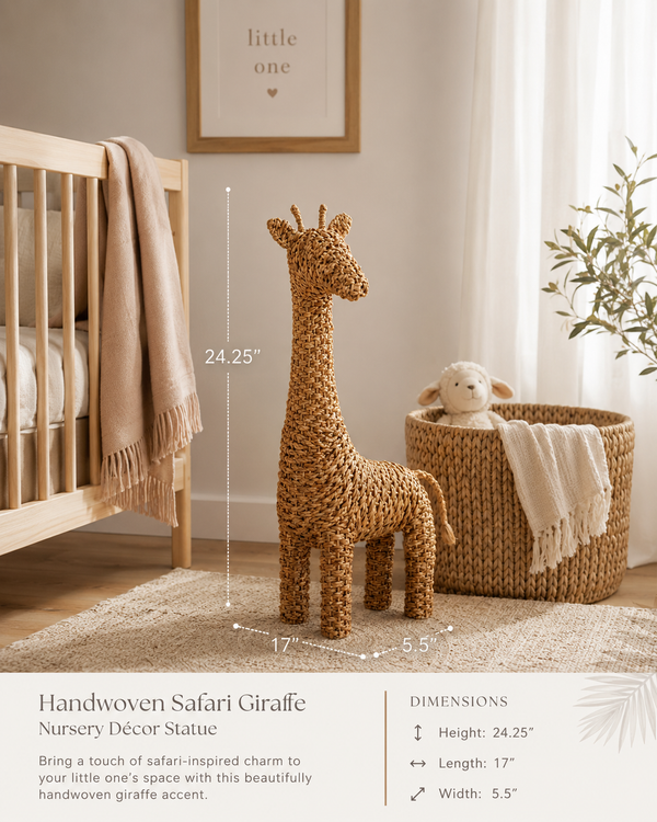 Woven Giraffe — Artisan-Inspired Safari Accent I am tall🥹