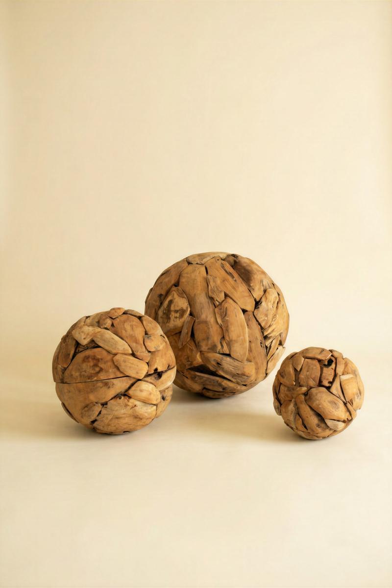 Teakwood spheres dimensions