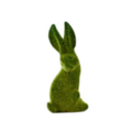 Green Flocked Moss Easter Bunny Farmhouse Decor – Set of 5 (3”–7.5”)