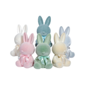20” Flocked Pastel Bunny Figurine Easter Décor (Assorted)