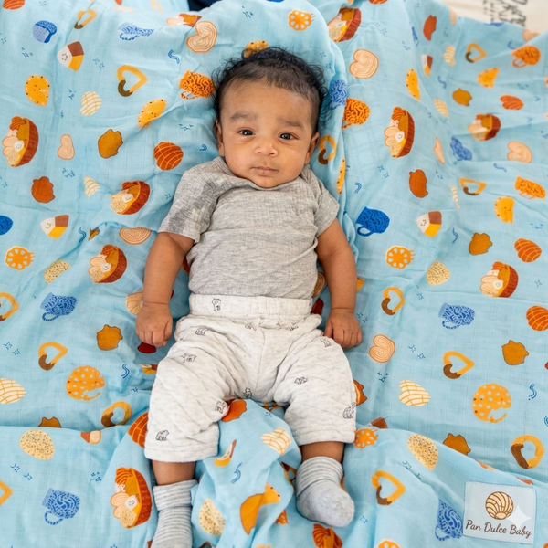 Pan Dulce Muslin Swaddle Blanket