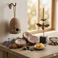 Resin Beehive Figurine | Whimsical Home & Garden Décor
