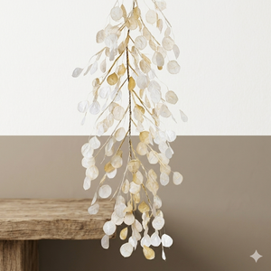 Silver Dollar Eucalyptus Garland | 5.5' Fabric Botanical Accent
