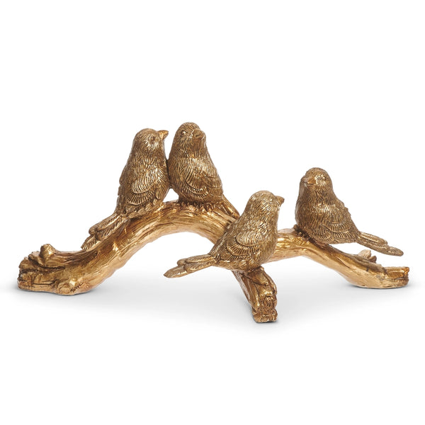 Birds on Branch — Whimsical Nature-Inspired Accent