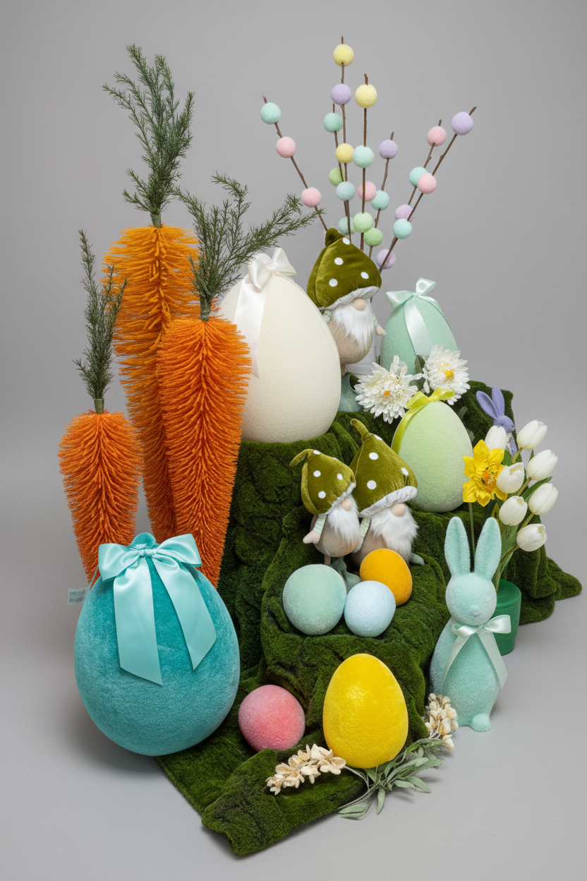 Oversized Standing Carrot Décor Display – Set of 3 (35”–50”)