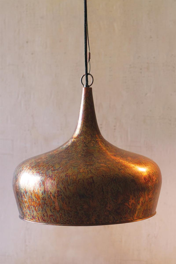 Teardrop Pendant Light Rustic Finish