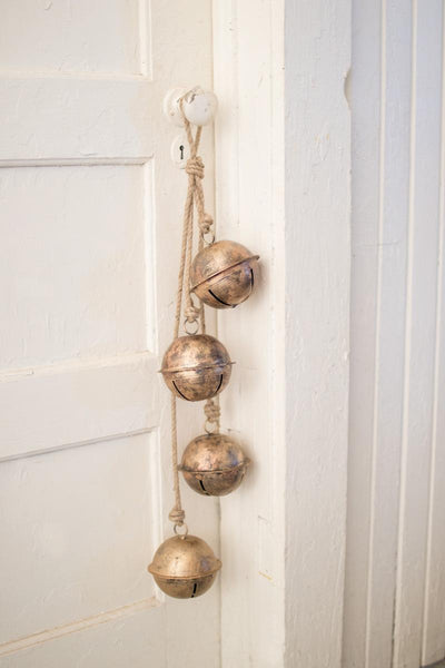 String of Brass Finish Bells - Gold