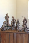 Driftwood Nativity Set, 6 Piece – Rustic Folk Art Christmas Nativity
