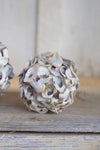 Oyster Shell Sphere – Natural Coastal Table Accent