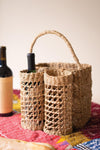 Seagrass Wine & Storage Basket – Woven Picnic Caddy