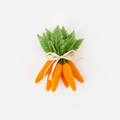 11" Flocked Bunch of Carrots Farmhouse Décor - Set of 6