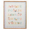 Kinder Alphabet Framed Wall Art — 28" Educational Nursery Print