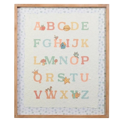 Kinder Alphabet framed print