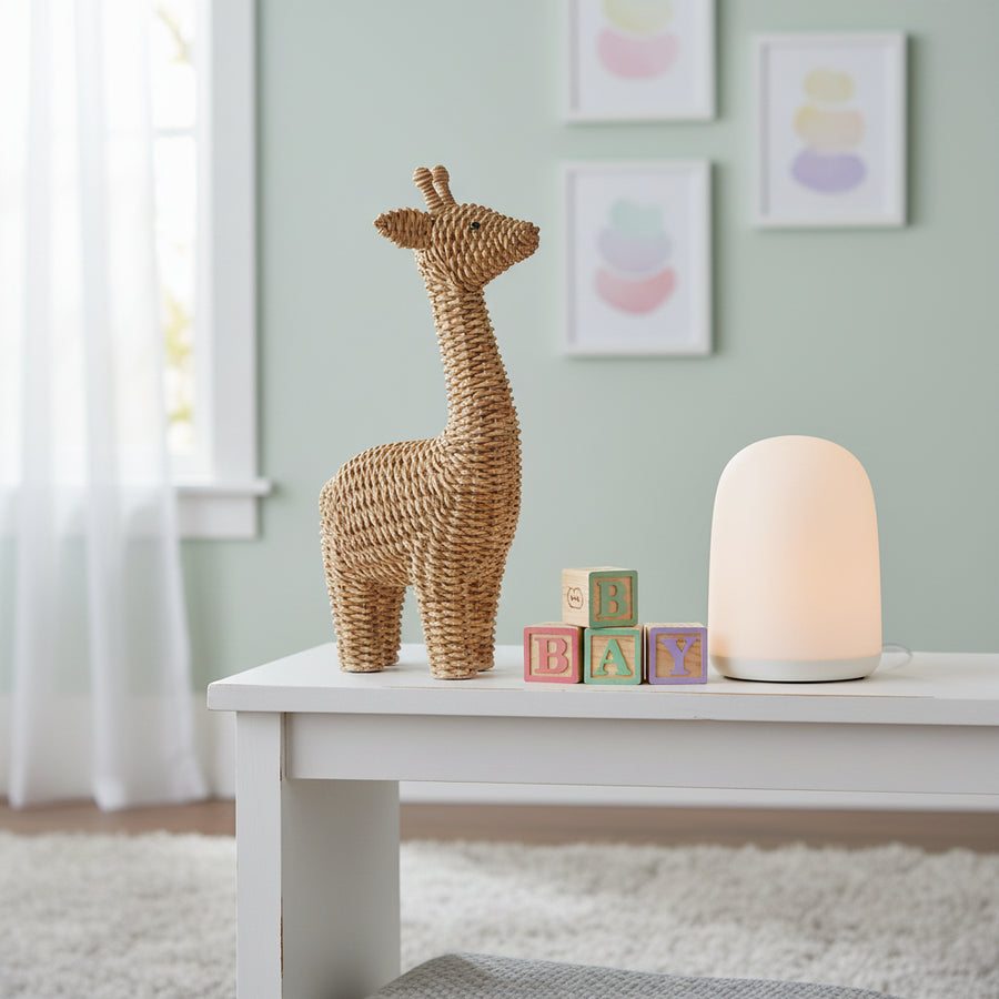 Basketweave Giraffe — Textured Safari Nursery Figurine