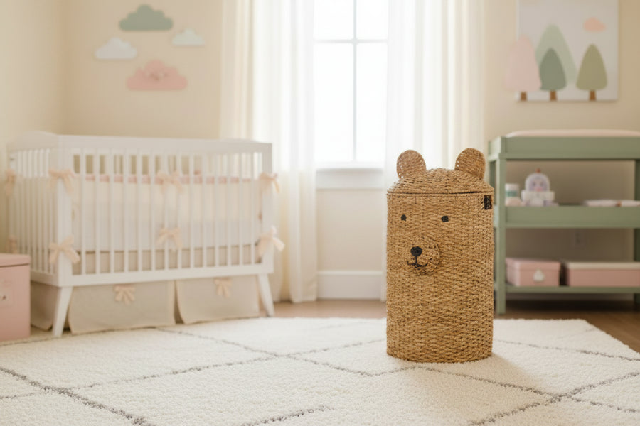 Bear Hamper — Charming Storage Basket for Nurseries