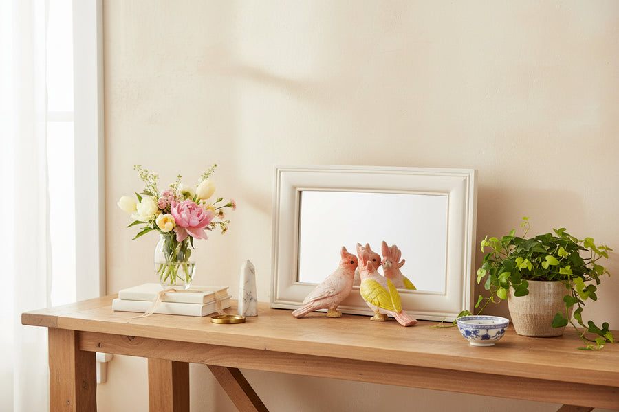Mirror with Birds — Nature-Inspired Decorative Accent Mirror