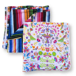 Bamboo Serape Swaddle Blanket — Ultra-Soft Muslin for Newborns