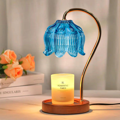 Blue candle warmer lamp