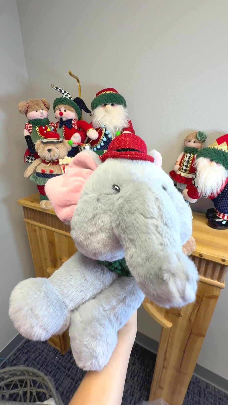 Circus elephant plush front view