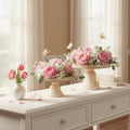 Natural Distressed Pedestals — Rustic Display Risers Set of 2