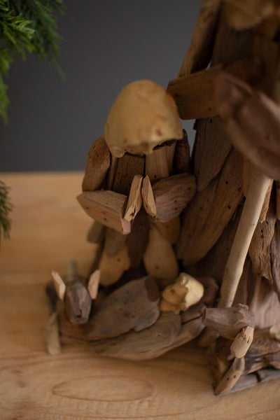 Driftwood Holy Family Nativity – Mary, Joseph and Baby Jesus