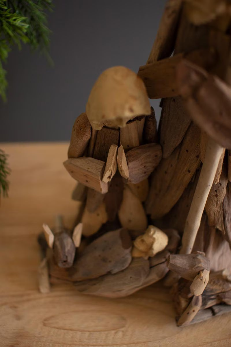 Driftwood Holy Family Nativity – Mary, Joseph and Baby Jesus