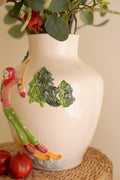 Ceramic Christmas Vase with Skier