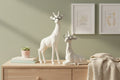Giraffe with Glasses — Whimsical Safari Nursery Figurine set of 2