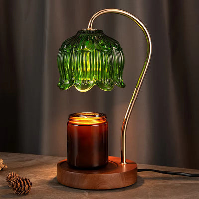 Green candle warmer lamp