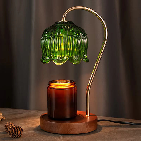 Green candle warmer lamp