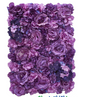 Flower Wall 15.5" x 23.25" Premium Purple Roses & Hydrangea Multi-Purple Hues