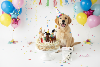 Dog Cake Topper Set of 4