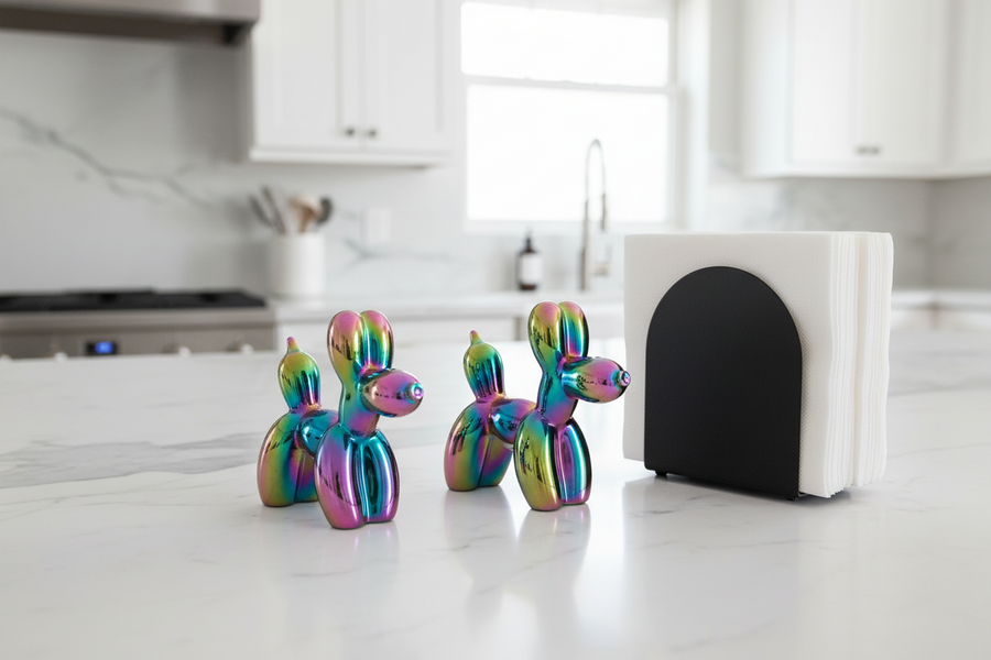 Balloon Dog Salt & Pepper Shakers