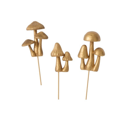 Troop Mushroom Plant Sticks Set of 3