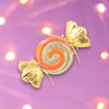 Gold & Orange Swirl Candy Party Decoration