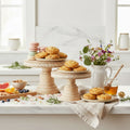 Natural Distressed Pedestals — Rustic Display Risers Set of 2