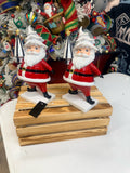 Black, white and red resin Santas K&K 56414A