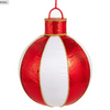 18" Red & White Sequin Circus Display Bauble