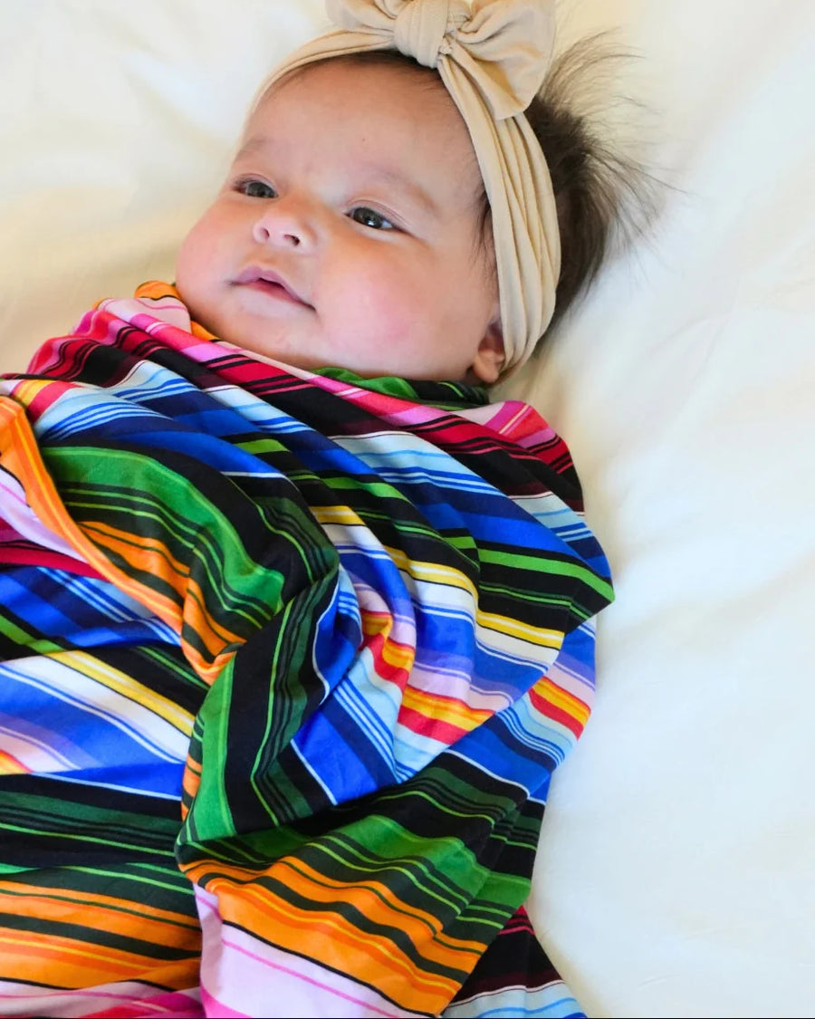 Bamboo  Serape Swaddle Blanket